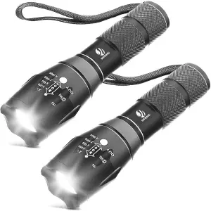 2 X Lampara Linterna tactica LED T6-29