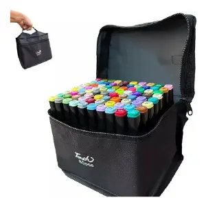 Set Marcadores Doble Punta X 80