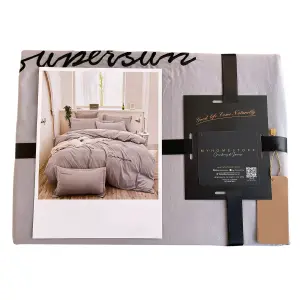 Funda Duvet Sampson Bordado Gris Claro