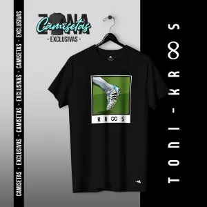 CAMISETA - KROOS 1 - NEGRA - UNISEX