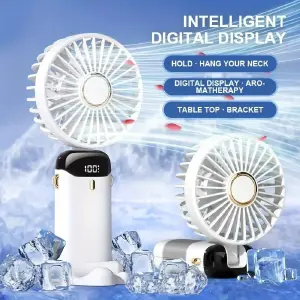 F1026 MINI VENTILADOR RECARGABLE CON PO