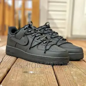 nike air force 1 black doble cordon