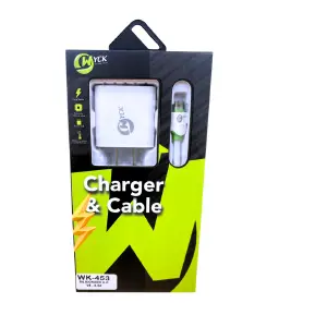 CARGADOR SILICONADO MICRO V8 WYCK WK-453