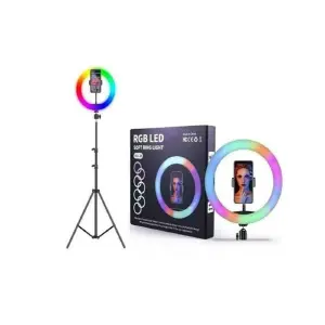 Aro Luz Selfie RGB 26cm Camara MJ33