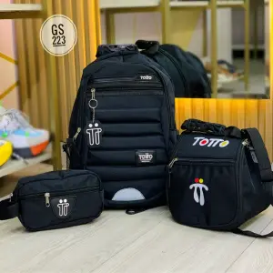 TRIO TOTTO: morral,cartuchera y lonchera