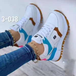 SKECHERS BLANCO X MIEL