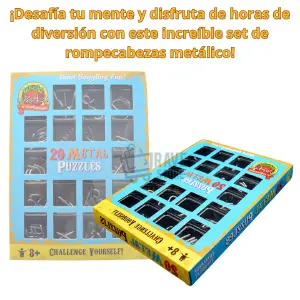 Rompecabezas Metálico - Set de 20 Piezas