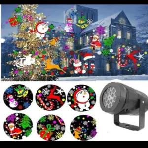 Proyector láser figuras de navidad