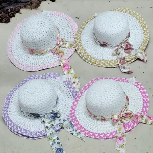 Sombrero de Ala grande, Lazo Estampado