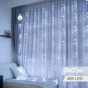 Luz Cascada 6X2 Metros 480LEDB2