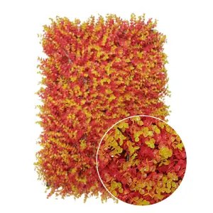 Follaje Decorativo Naranja x9unid