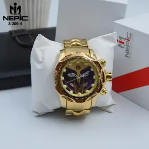 3-209-4 RELOJ NEPIC DORADO MORADO PULSO