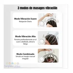 Masajeador De Cabeza Vibración Relajante