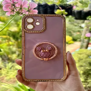 IPHONE 12 FUNDA ESTUCHE DIAMANTE LILA