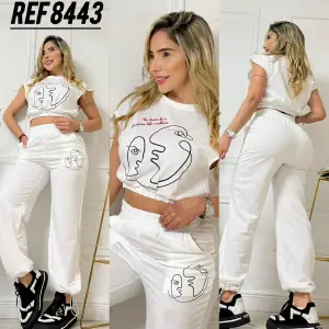 HERMOSO CONJUNTO SUEÑOS TELA BURDA