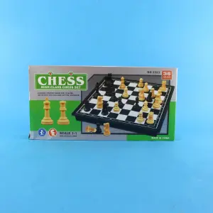 Ajedrez juego didáctico caja verde
