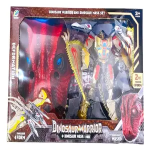 Set Robot Transformer + Máscara Dinosaur