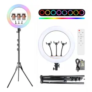Aro De Luz 45 Cm Rgb Con Trípode R07