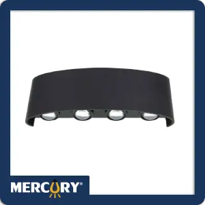 APLIQUE LED UP&DOWN 8W NEGRO 3000K
