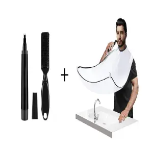 Capa Barba Recoge Pelo + Lápiz Perfilado