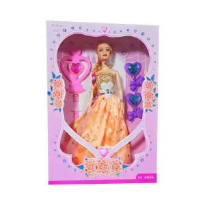Muñeca Vestido Reina Princesa Varita Mag