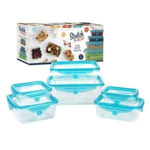 Set x6 contenedore comida tapa Silicona