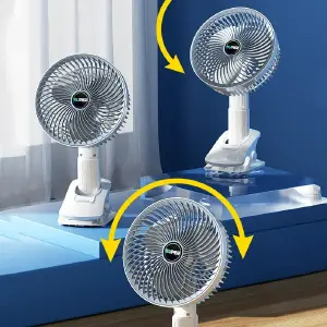 Ventilador eléctrico portátil recargable