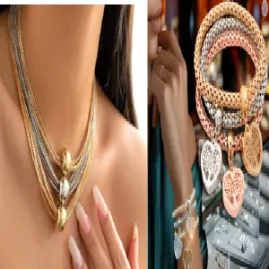 1050148 geo collar y   767070 Brazaletes