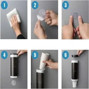 Dispensador adhesivo para vasos
