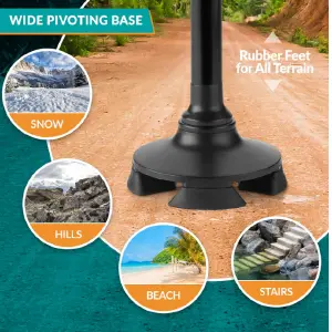 Bastón Plegable con Luz LED: Seguridad y Comodidad en Cada Paso - Baston Plegable Para Caminar Con Luz Led