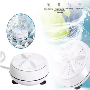 Mini Lavadora Portátil Giratoria Turbina