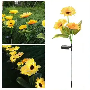6 Girasoles LED con panel solar