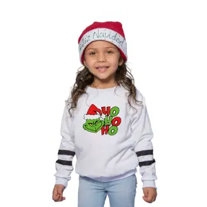 Buzo,Saco Hoodie niña Ho Ho Navidad