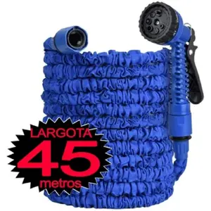 Manguera Expandible 45m Pistola Azul
