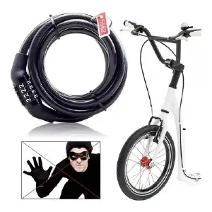 Candado Para Bicicleta Con Clave / 4 Pin