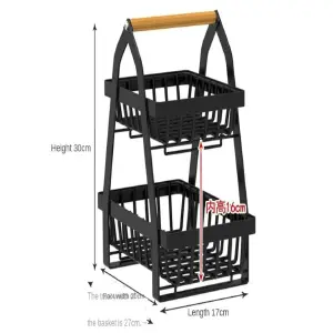 ORGANIZADOR DE FRUTAS 2 NIVELES