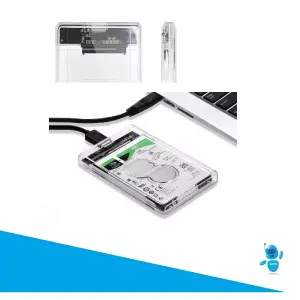 Case Para Hd Externo Transparente USB3.0