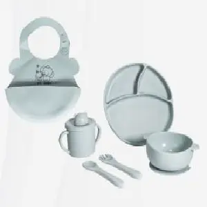 Tq Set De Vajilla Para Bebe De Silicona