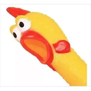 Pollo Chillón De Hule Goma Gallina Muñec