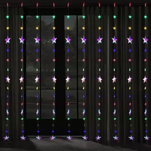 Cascada De Estrellas 3x2 Luces Navideñas