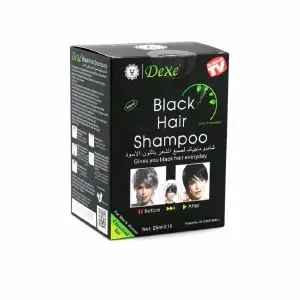 Shampoo Cubre Canas Color Max Shine: Dile Adiós a las Canas y Luce un Cabello Radiante - SHAMPOO PINTA CANAS BLACK CAJA X 10 SOBR