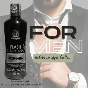 FLASH CUBRE CANAS FOR MEN