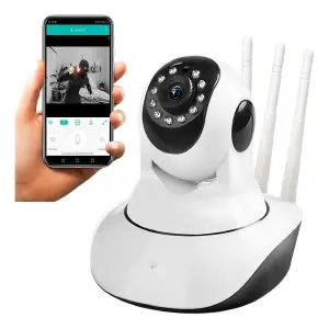 Camara 3 Antenas Robotica De Seguridad