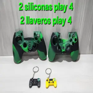 super combo 2 siliconas +2 llaveros play