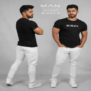 JEANS SKINNY BLANCO
