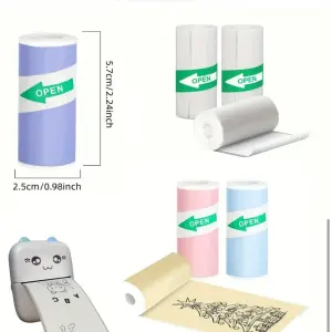 Papel Termico y Adhesivo para mini-impre