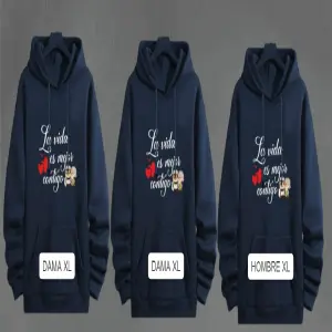 Buso Buzo Hoodie Pareja Personalizado