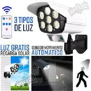 Lampara Solar Tipo Camara con Sensor De