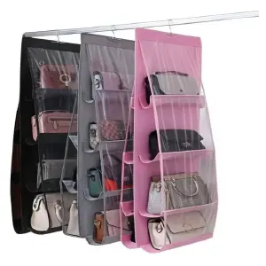 ORGANIZADOR 8 ESPACIOS COLGANTE BOLSOS