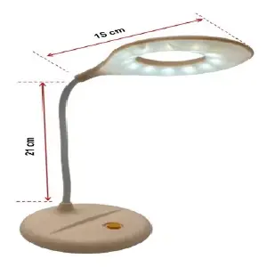 LAMPARA DE ESCRITORIO REDONDA FLEXIBLE ,